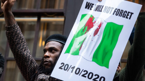 COVERING THE ENDSARS LONDON PROTEST BURNA BOY SPEAKS