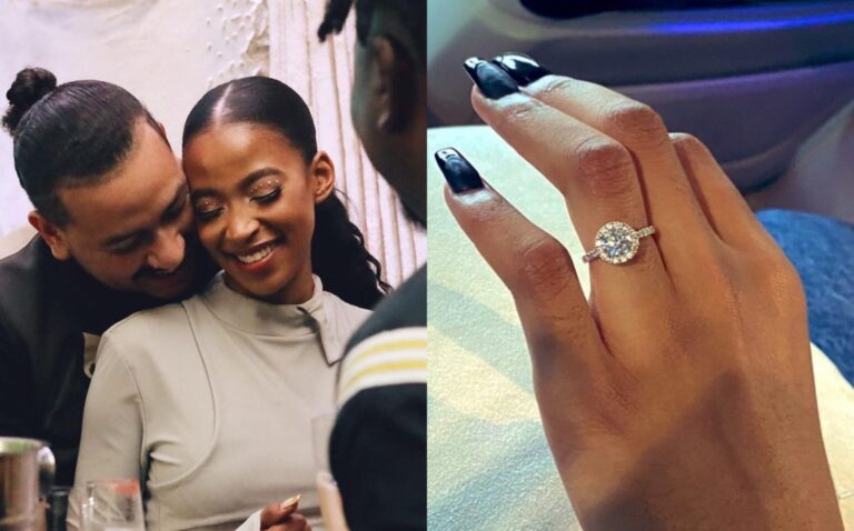 , AKA is engaged.He popped to his girlfriend, Nelli Tembe. Taking to his Instagram page on Monday, he shared a post of an engagement ring on Tembe’s finger with the caption, “21/02/21 – love of my life said Yesssss.