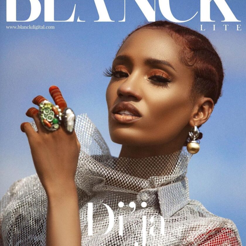 Di’Ja Covers Lite Issue of Blanck Magazine. DiJa 2