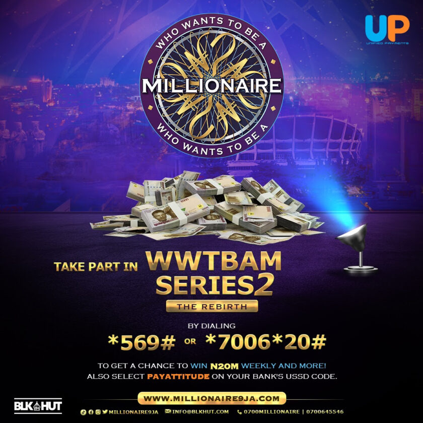 Get A Chance To Compete For A Whopping N20M On - Who Wants To Be A Millionaire?