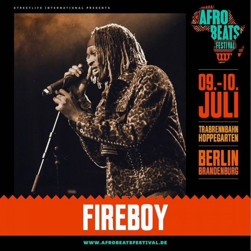 Fireboy DML Set To Perform At Afrobeats Festival In Germany