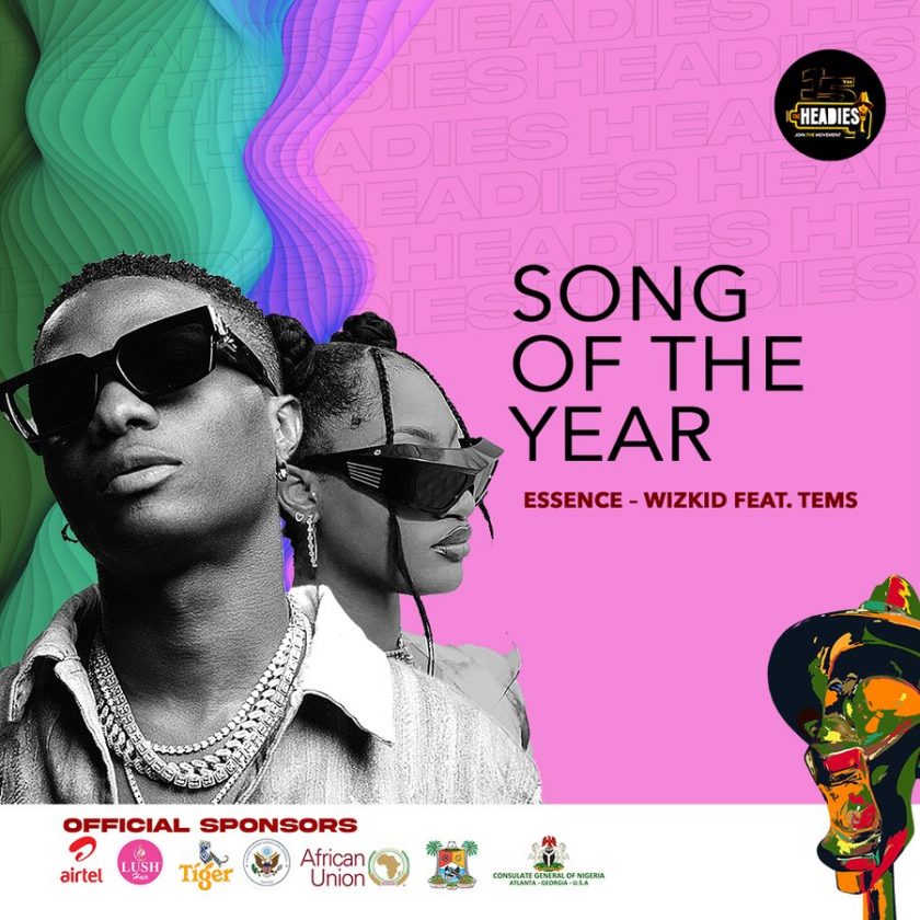 Wizkid Wins Song Of The Year With ‘Essence’ At 2022 Headies Award