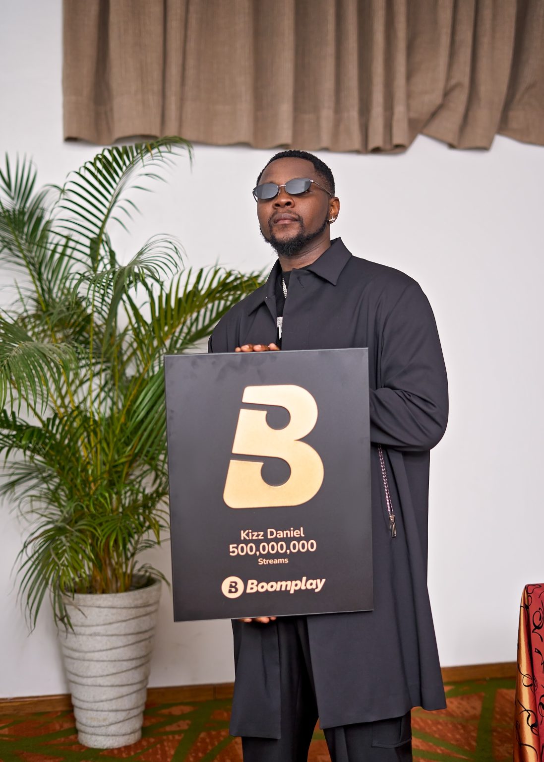 Kizz Daniel Gets Gold Plaque For Hitting 500 Million Streams On Boomplay