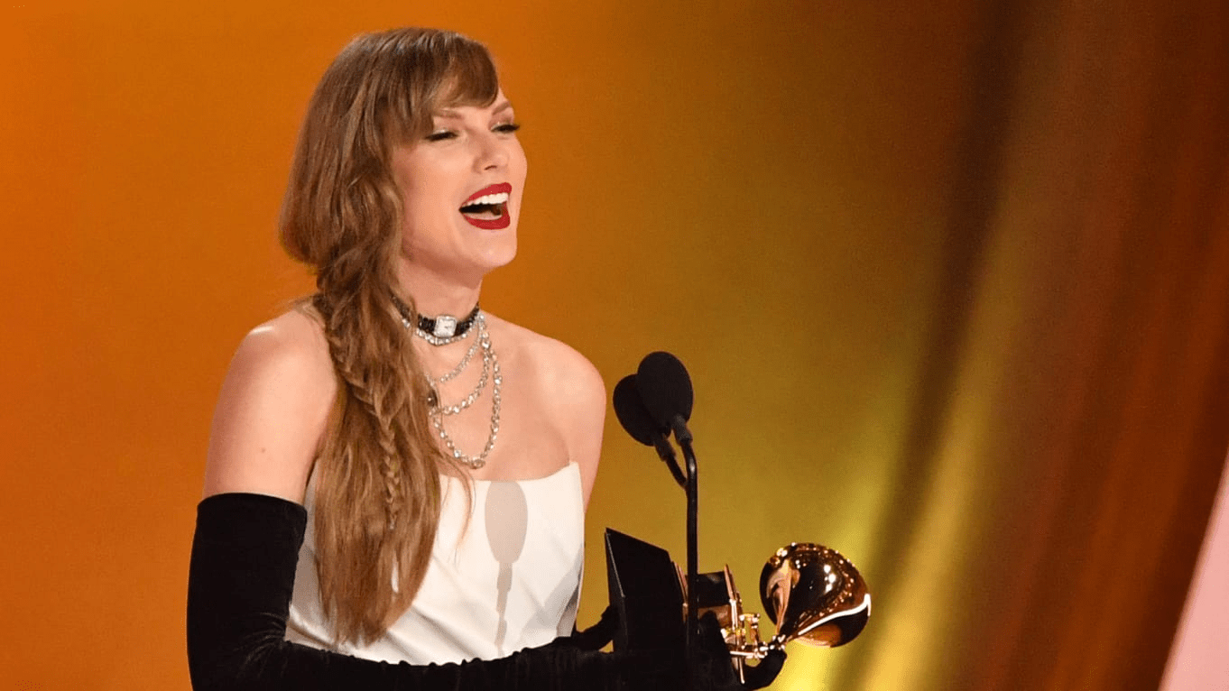 Taylor Swift Makes Grammy History with Fourth Album of the Year Win