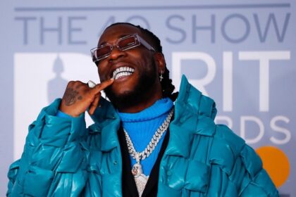 Burna Boy pose for Bet nomination