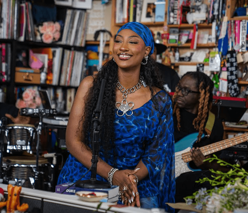 Tems Performs and Previews 'Born In The Wild' on Tiny Desk Performance