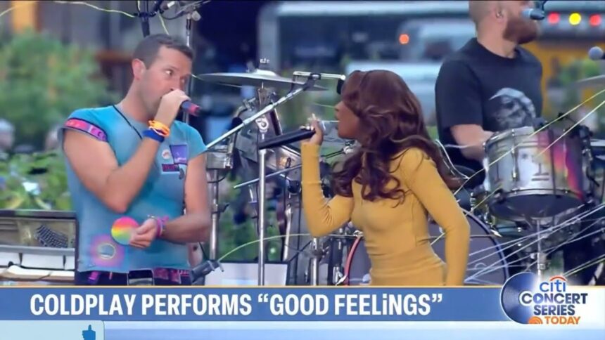 Ayra Starr Performs with Coldplay on The Today Show