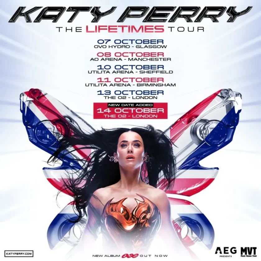 Katy Perry Adds Extra London Show to The Lifetimes Tour Due to Demand Katy Perry