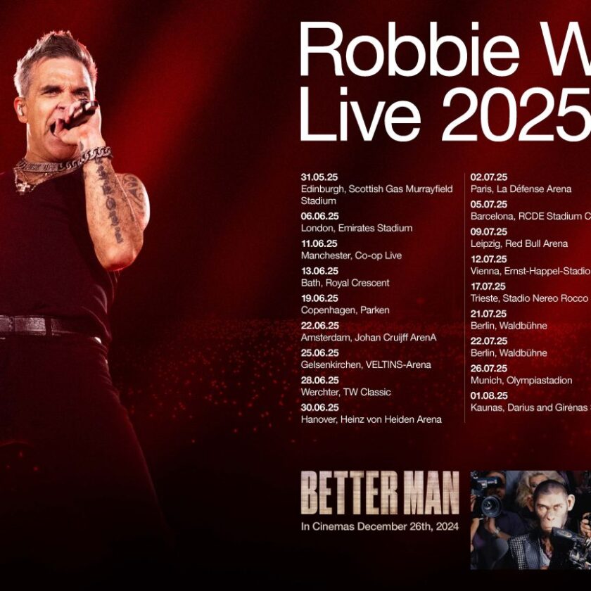 Robbie Williams Announces Major 2025 UK and Europe Tour Robbie Williams Announces Major 2025 UK and Europe Tour
