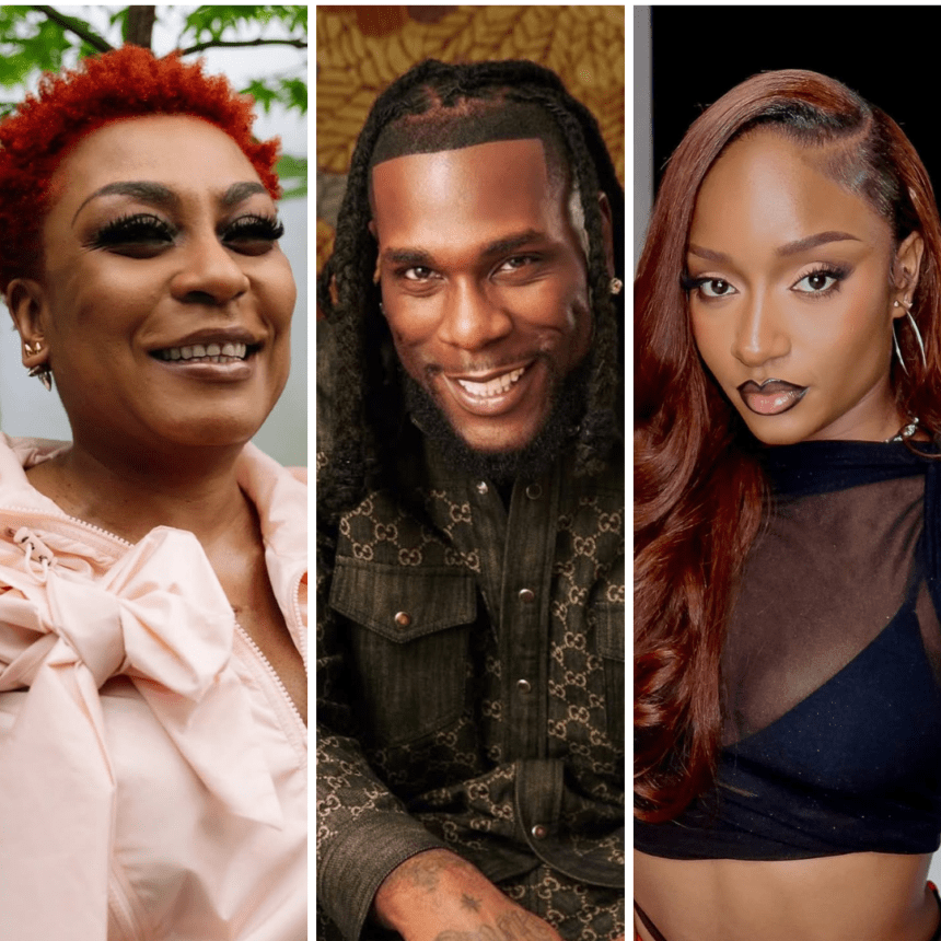 Bose Ogulu, Burna Boy & Ayra Starr Nominated for the 2025 Music Week Awards