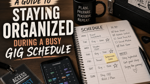 A Guide To Staying Organized During A Busy Gig Schedule