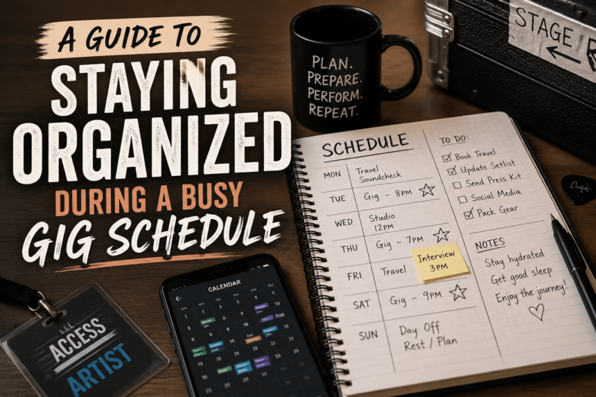 A Guide To Staying Organized During A Busy Gig Schedule